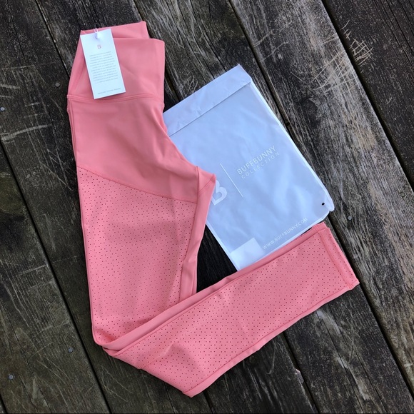 Buffbunny Collection Pants - BUFFBUNNY Peach 7/8 Leggings